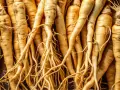 Racines de ginseng entrelacées, évoquant les nombreux ginseng bienfaits pour la santé et le bien-être.