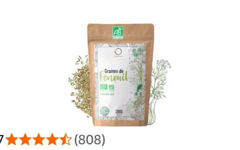 Sachet de graines de fenouil bio, idéal pour une tisane allaitement. Une aide naturelle pour les jeunes mamans.