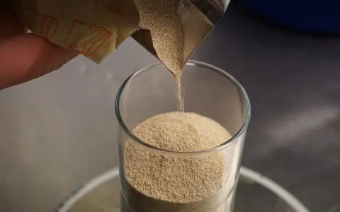 Versez de la levure de bière dans un verre. Découvrez ses nombreux bienfaits pour la santé et la beauté.