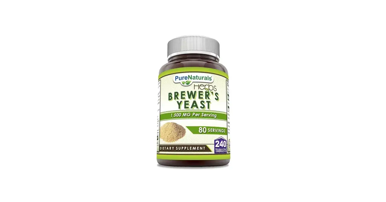 Bouteille de levure de bi&egrave;re Pure Naturals. D&eacute;couvrez les levure de bi&egrave;re bienfaits pour votre bien-&ecirc;tre. 240 comprim&eacute;s.