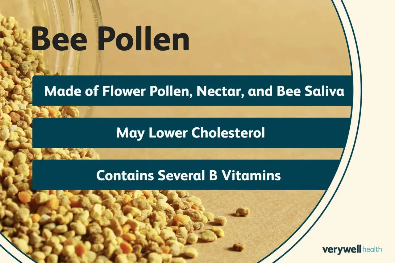 Pollen d'abeille : un concentr&eacute; de bienfaits pour la sant&eacute;, r&eacute;duisant le cholest&eacute;rol et riche en vitamines B.